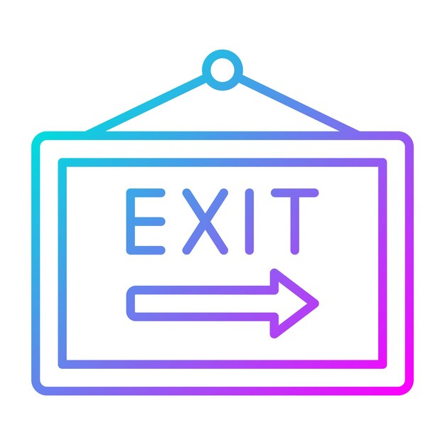 El icono del vector de salida se puede utilizar para el conjunto de iconos de inmigración