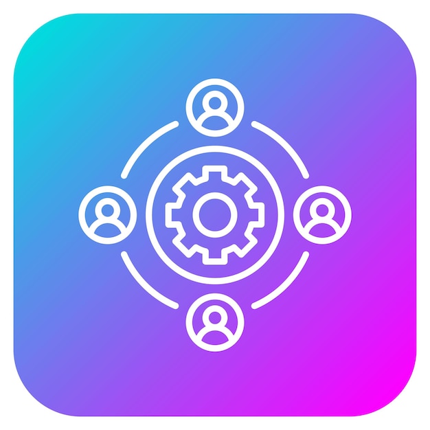 El icono del vector de salida se puede utilizar para el conjunto de iconos de recursos humanos