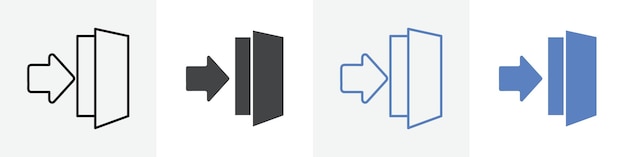icono Vector de salida de símbolo o signo de grupo
