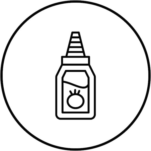 El icono del vector de la salsa se puede usar para el conjunto de iconos del restaurante