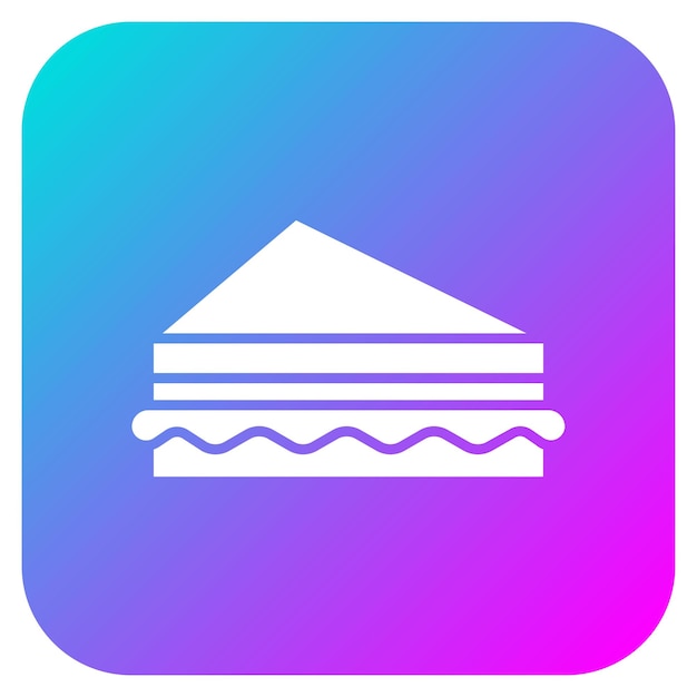 El icono del vector sándwich se puede usar para el conjunto de iconos de la mañana y el desayuno