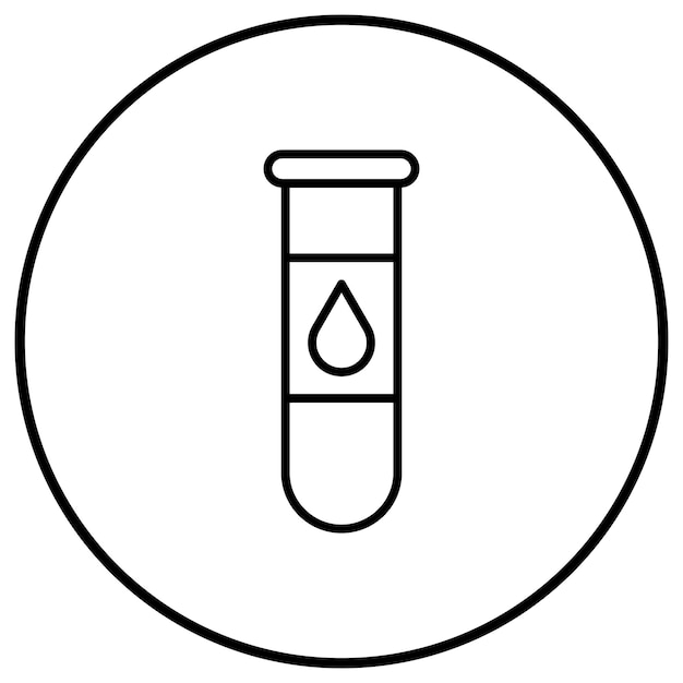 El icono del vector sanguíneo se puede utilizar para el conjunto de iconos médicos