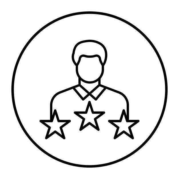 El icono del vector de satisfacción se puede utilizar para el conjunto de iconos de comentarios del cliente