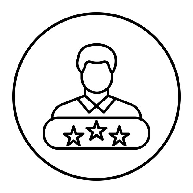 El icono del vector de satisfacción se puede utilizar para el conjunto de iconos de comentarios del cliente