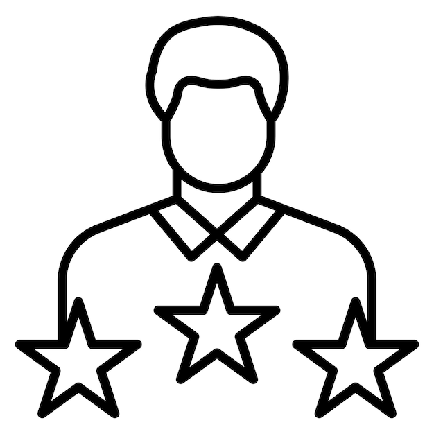 El icono del vector de satisfacción se puede utilizar para el conjunto de iconos de comentarios del cliente