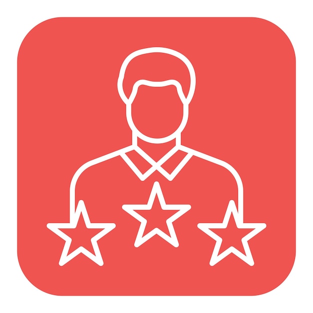 El icono del vector de satisfacción se puede utilizar para el conjunto de iconos de comentarios del cliente