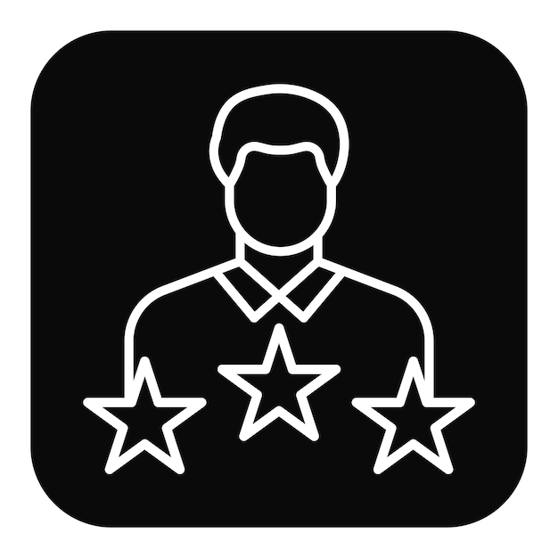 El icono del vector de satisfacción se puede utilizar para el conjunto de iconos de comentarios del cliente