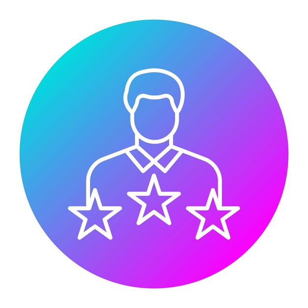 El icono del vector de satisfacción se puede utilizar para el conjunto de iconos de comentarios del cliente