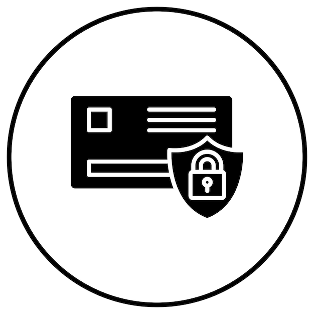 El icono del vector de seguridad de pago se puede utilizar para el conjunto de iconos de protección y seguridad