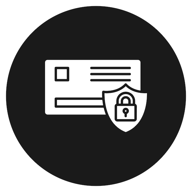 El icono del vector de seguridad de pago se puede utilizar para el conjunto de iconos de protección y seguridad