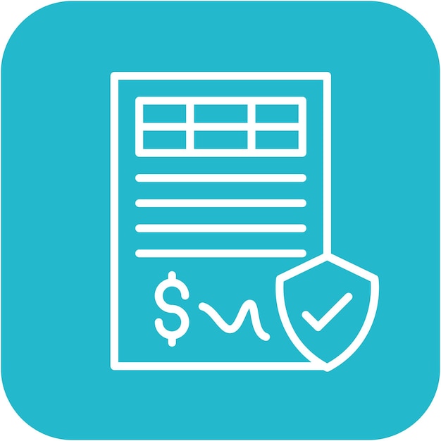 El icono del vector de seguridad de préstamo se puede utilizar para el conjunto de iconos de préstamo