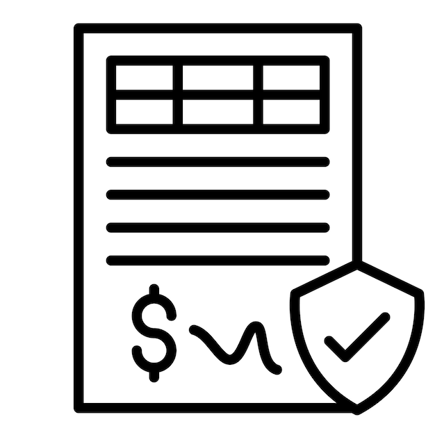 El icono del vector de seguridad de préstamo se puede utilizar para el conjunto de iconos de préstamo