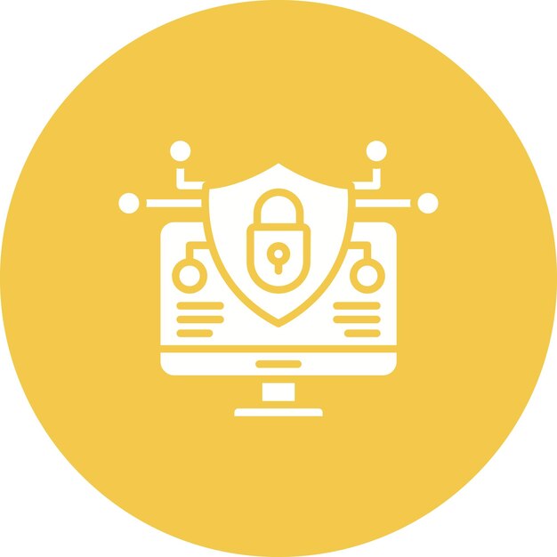 El icono del vector de seguridad del sitio web se puede utilizar para el conjunto de iconos de marketing