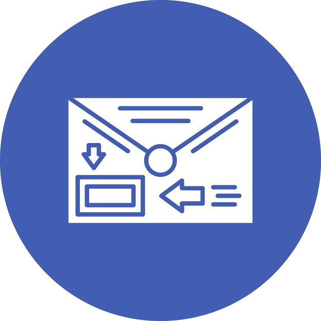 El icono del vector de sello se puede utilizar para el conjunto de iconos de comunicaciones