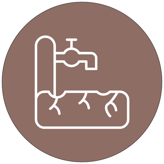 El icono del vector de sequía se puede usar para el conjunto de iconos de personas sin hogar