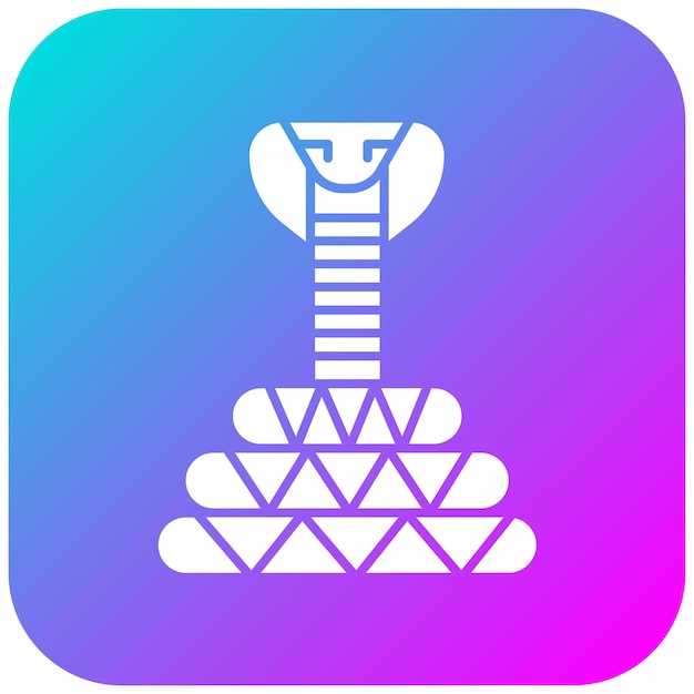 El icono del vector serpiente se puede usar para el conjunto de iconos del desierto