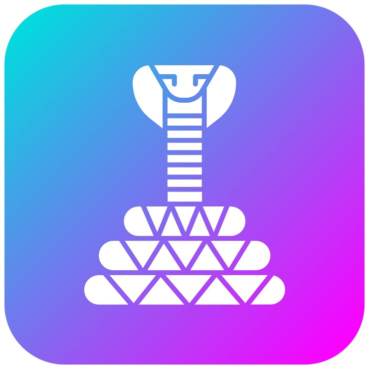 Vector el icono del vector serpiente se puede usar para el conjunto de iconos del desierto