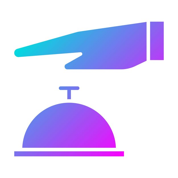 El icono del vector de servicio completo se puede utilizar para el conjunto de iconos de gestión de hoteles