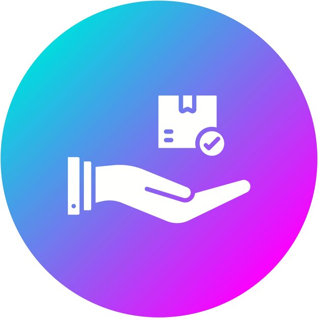 El icono del vector de servicio de entrega se puede utilizar para el conjunto de iconos de entrega y logística