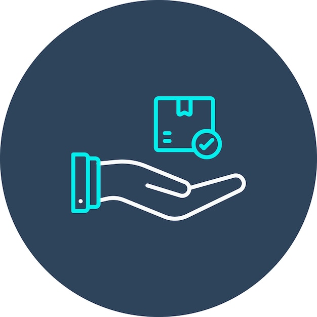 El icono del vector de servicio de entrega se puede utilizar para el conjunto de iconos de entrega y logística