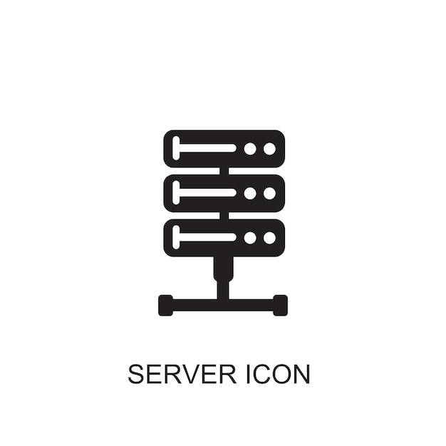 Icono del vector del servidor