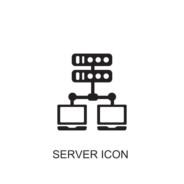 Icono del vector del servidor