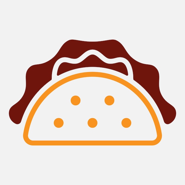 El icono del vector shawarma1