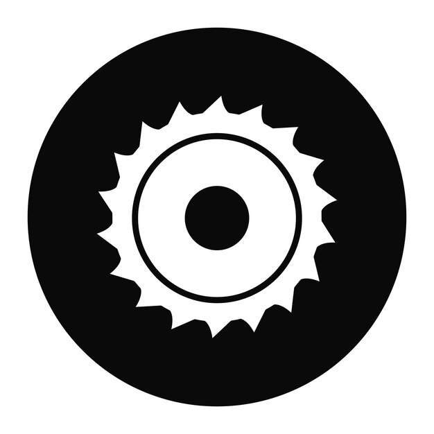 El icono del vector de la sierra circular se puede utilizar para el conjunto de iconos de mejoras para el hogar