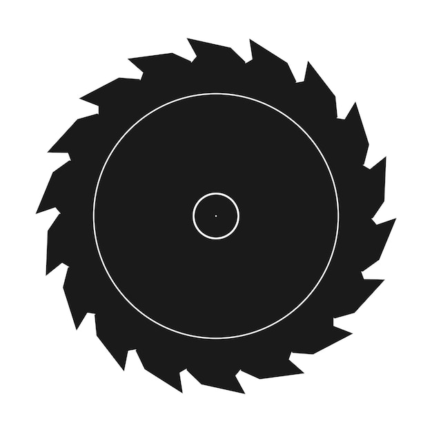 Icono de vector de sierra circular