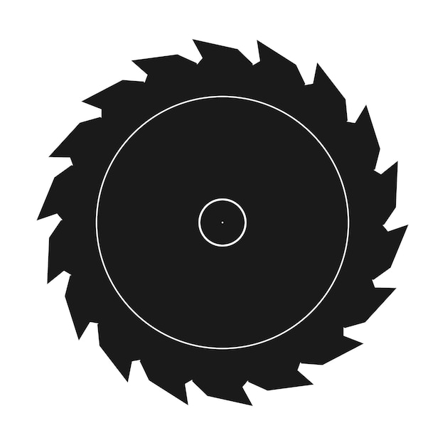 Icono de vector de sierra circular