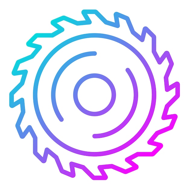 El icono del vector de la sierra se puede usar para el conjunto de iconos del Día del Trabajo