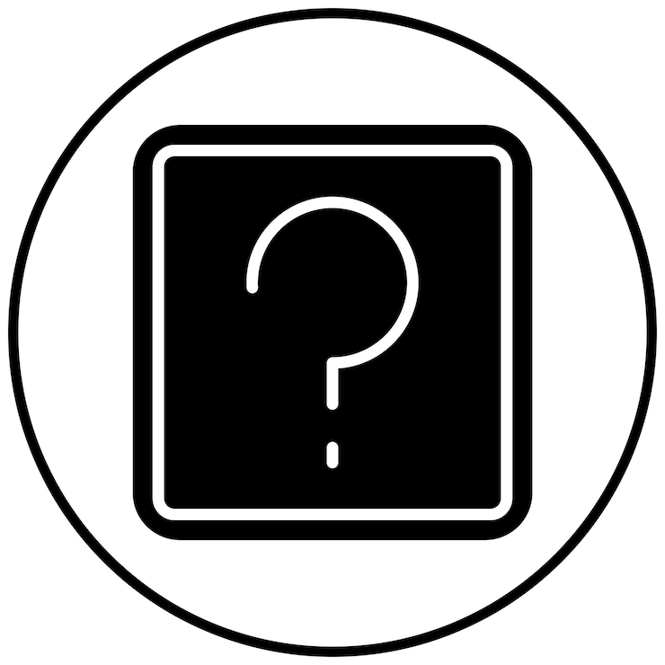 Vector el icono del vector del signo de pregunta se puede utilizar para el conjunto de iconos de contacto con nosotros