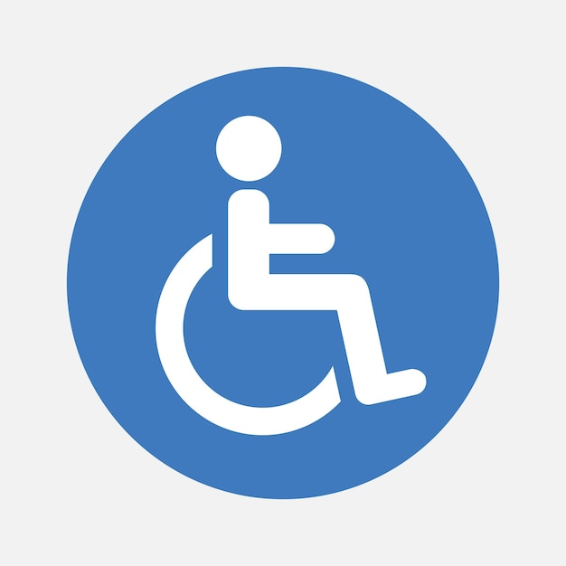 Icono de vector de silla de ruedas4