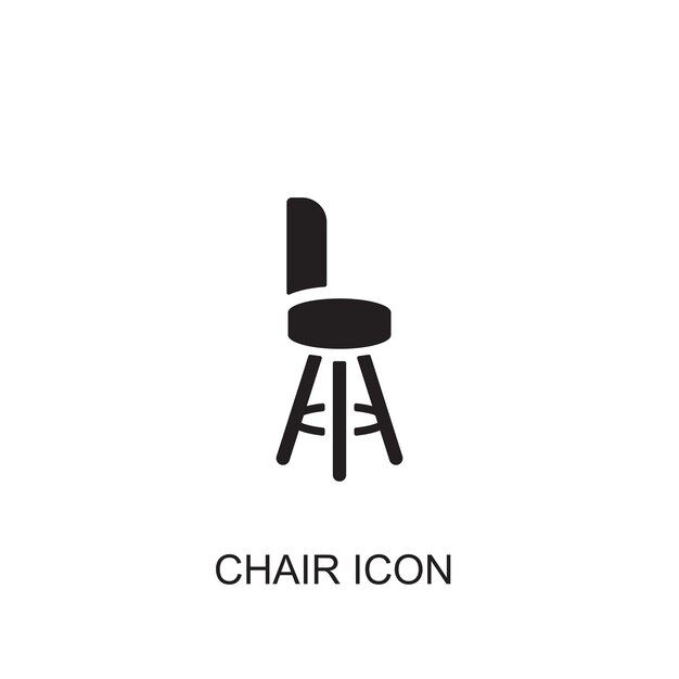 Icono del vector de la silla