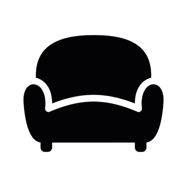 Icono de vector de silla