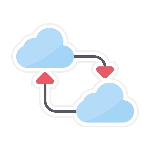 Vector el icono del vector de sincronización de datos se puede utilizar para el conjunto de iconos de análisis de datos