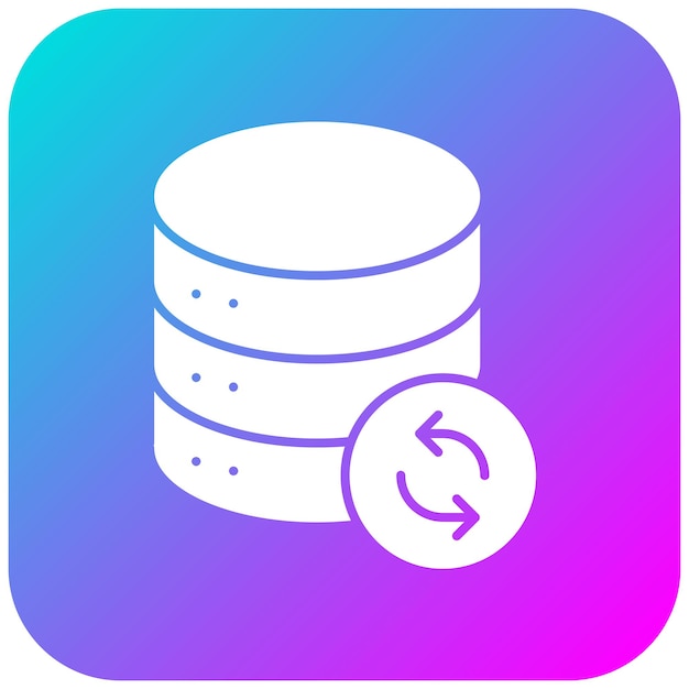 El icono del vector de sincronización de datos se puede utilizar para el conjunto de iconos de análisis de datos