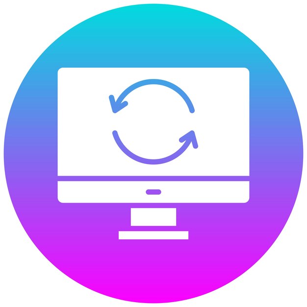 El icono del vector de sincronización se puede utilizar para el conjunto de iconos de Business Analytics