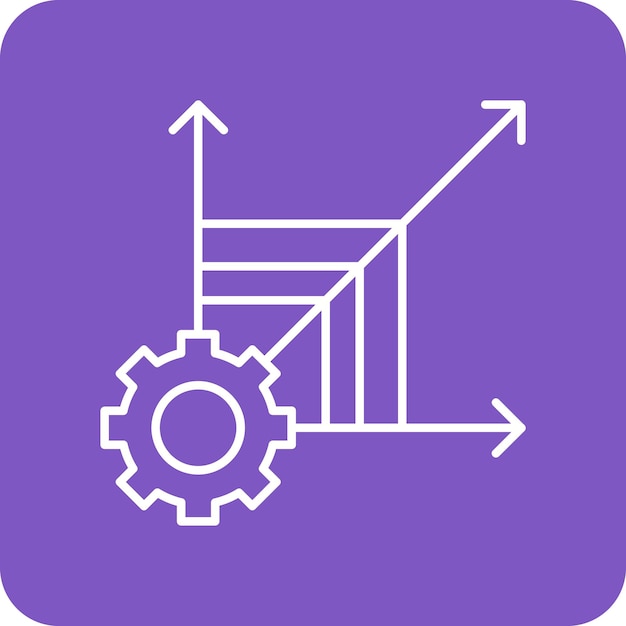 Vector el icono del vector del sistema escalable se puede utilizar para el conjunto de iconos de análisis de datos