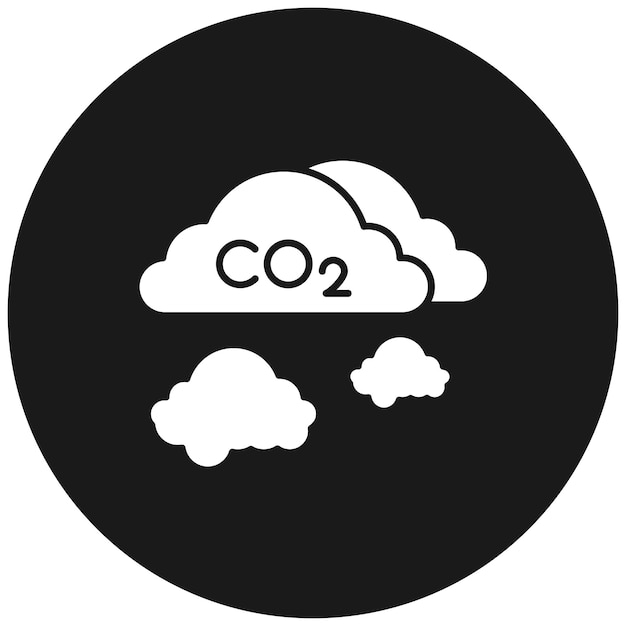 El icono del vector de smog se puede usar para el conjunto de iconos de desastres naturales