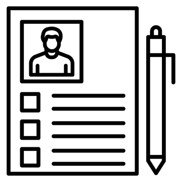 El icono del vector de solicitud de empleo puede utilizarse para el conjunto de iconos de búsqueda de empleo