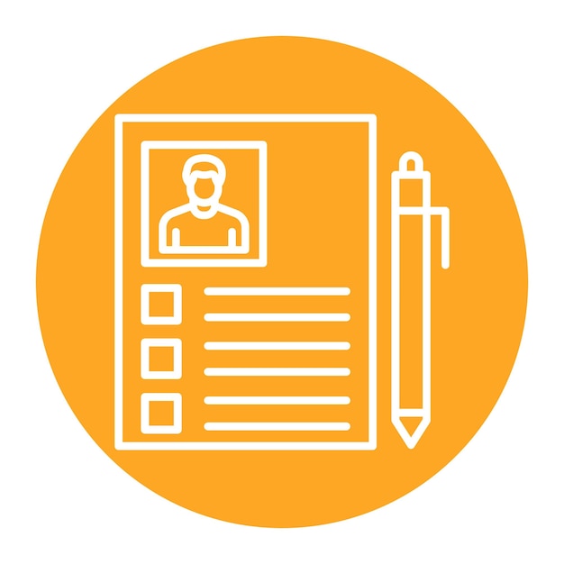 El icono del vector de solicitud de empleo puede utilizarse para el conjunto de iconos de búsqueda de empleo