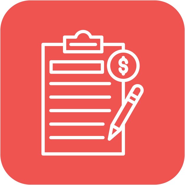 El icono del vector de solicitud de préstamo se puede utilizar para el conjunto de iconos de préstamo