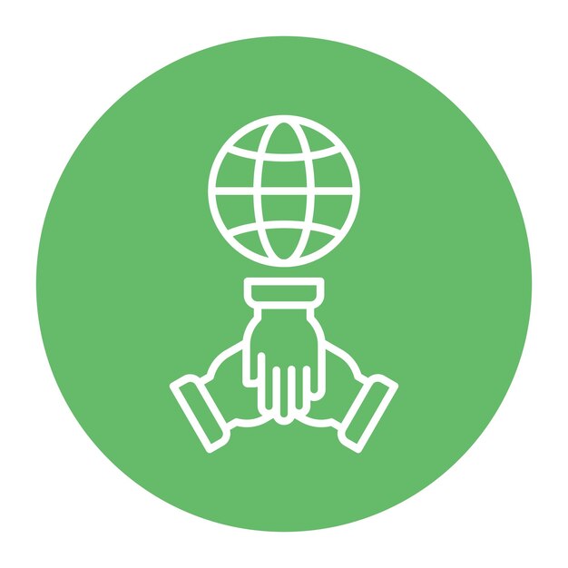 El icono del vector de solidaridad se puede usar para el conjunto de iconos de Derechos Humanos