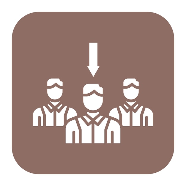 El icono del vector de sombreado se puede utilizar para el conjunto de iconos de capacitación empresarial