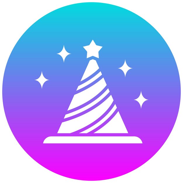 El icono del vector del sombrero de la fiesta se puede usar para el conjunto de iconos de Festa Junina