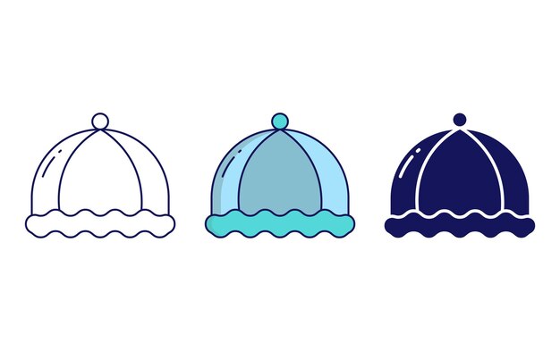 Icono de vector de sombrero de lana