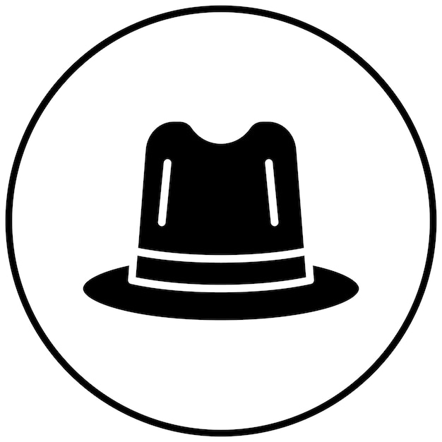El icono del vector del sombrero de playa se puede usar para el conjunto de iconos de la línea costera