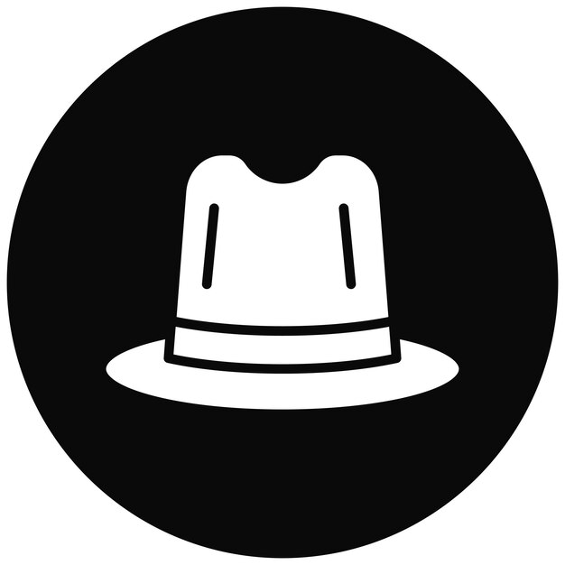 El icono del vector del sombrero de playa se puede usar para el conjunto de iconos de la línea costera