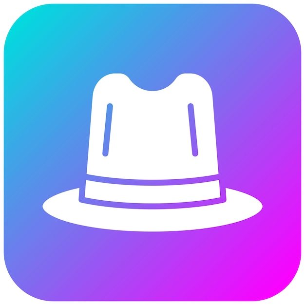El icono del vector del sombrero de playa se puede usar para el conjunto de iconos de la línea costera